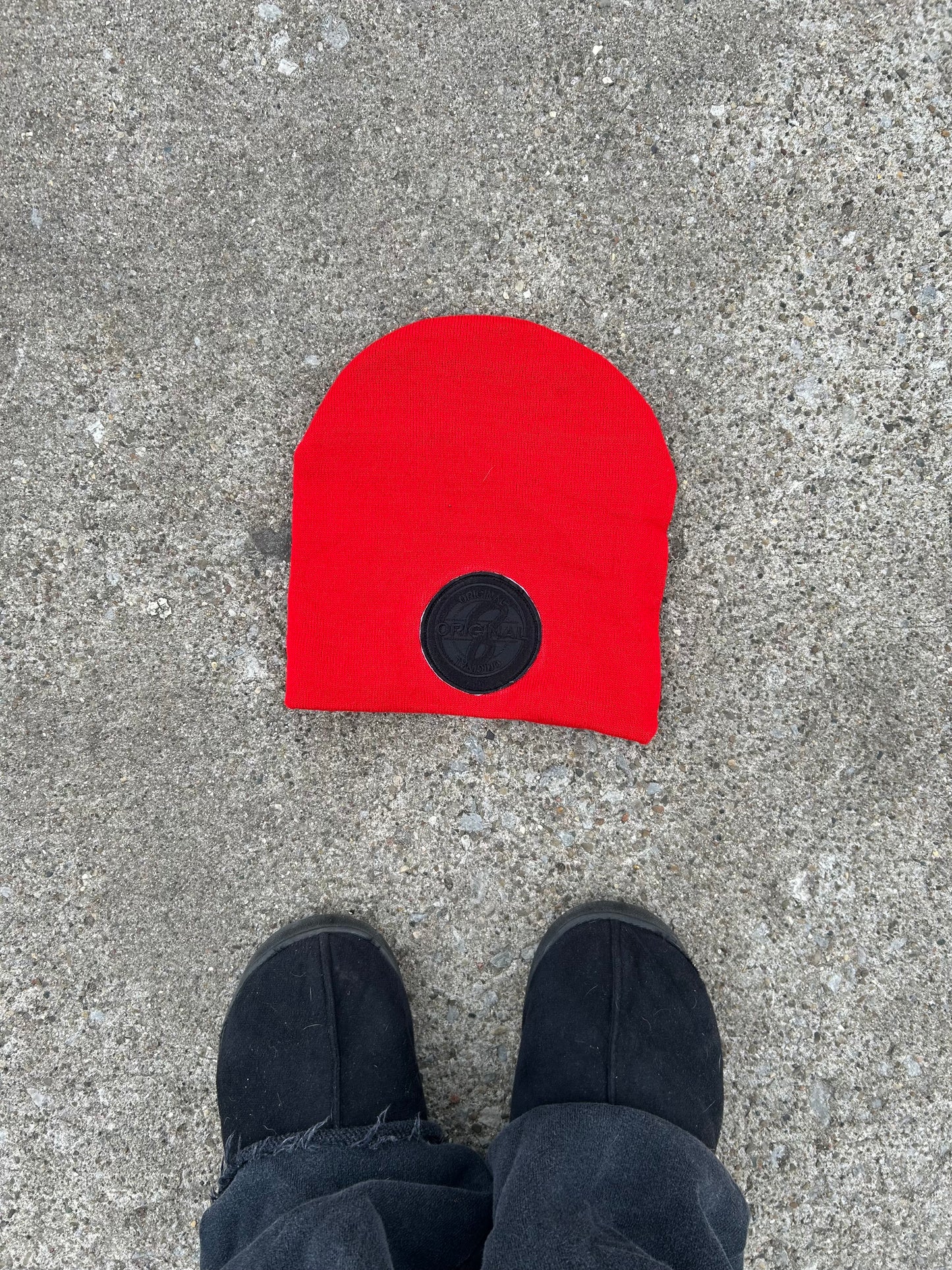 Red beanie